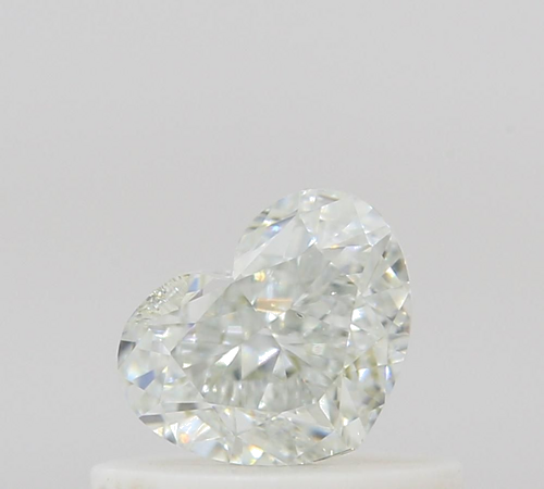 0.52 carat Very Light Green-SI2 Natūralus Heart Deimantas (1)