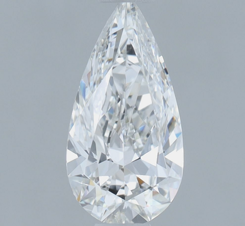 0.58 carat G-VVS1 Natūralus Pear Deimantas (1)