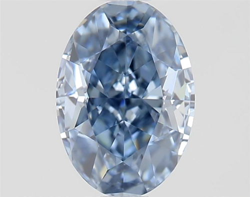 0.87 carat Fancy Vivid Blue-VS1 Natūralus Oval Deimantas (1)