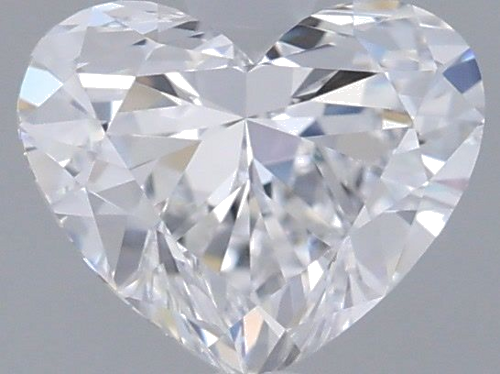 0.66 carat D-VVS2 Natūralus Heart Deimantas (1)