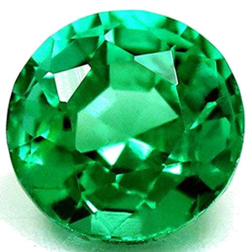 0.57 carat GREEN Round Smaragdas (1)