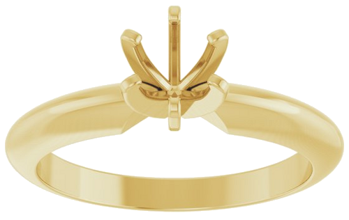 Sužadėtuvių Žiedas „Solitaire“ 14k yellow gold Round 4.8mm (3)