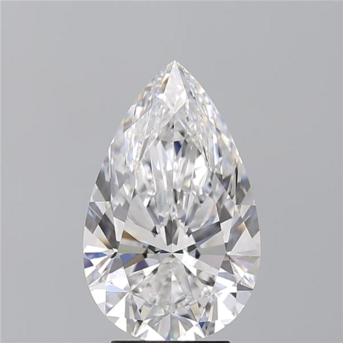4.36 carat D-VVS2 Natūralus Pear Deimantas (1)