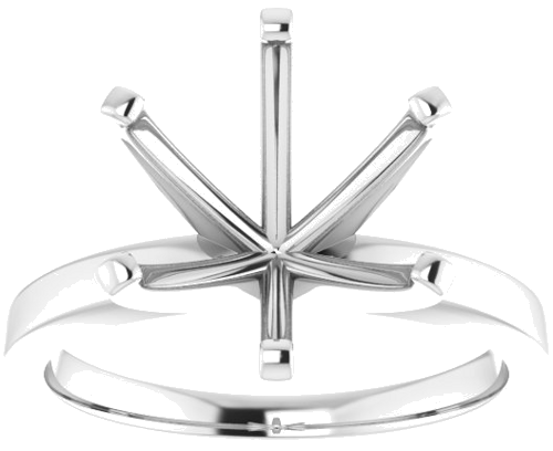 Sužadėtuvių Žiedas „Solitaire“ 14k white gold Round 11mm (3)