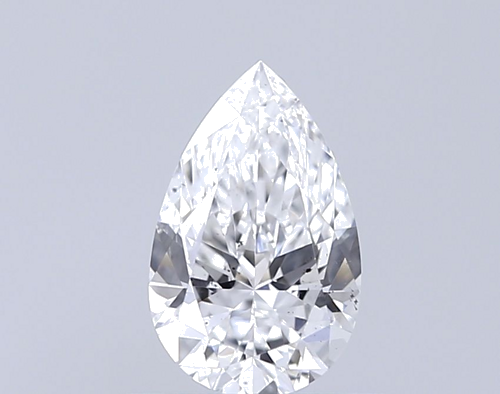 0.55 carat E-SI1 Natūralus Pear Deimantas (1)