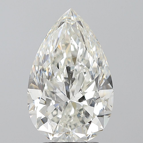 3.5 carat I-SI2 Natūralus Pear Deimantas (1)