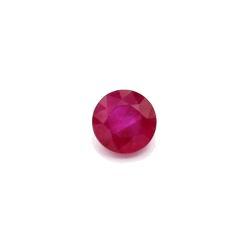 0.9 carat RED BRILLIANTSTEP cut Round Rubinas (1)