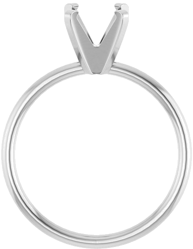 Sužadėtuvių Žiedas „Solitaire“ 14k white gold Round 7mm (2)