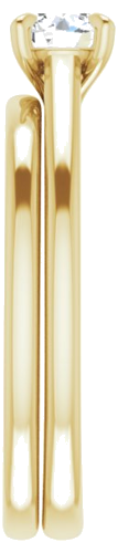 Sužadėtuvių Žiedas „Claw-Prong Solitaire“ 18k yellow gold Round 4.8mm (9)