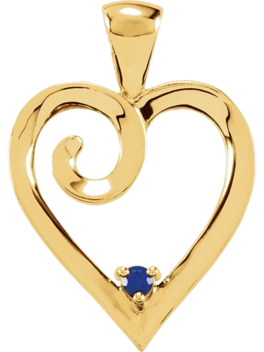 Pakabukas „Family Heart“ 585 Geltonojo Aukso Round 2.2mm (1)