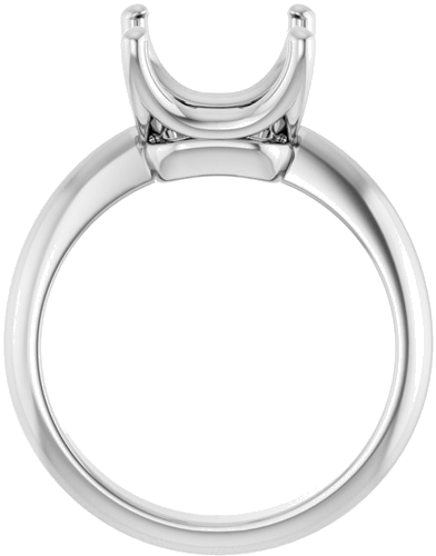 Sužadėtuvių Žiedas „Solitaire Crown-Inspired“ 14k white gold Asscher 9mm (2)