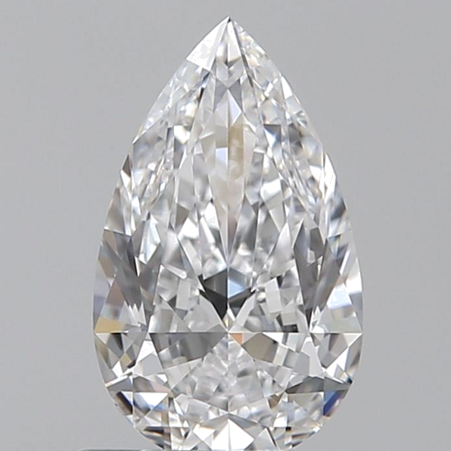 0.7 carat D-VS1 Natūralus Pear Deimantas (1)