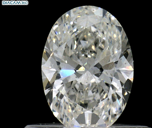 0.51 carat H-SI1 Natūralus Oval Deimantas (1)