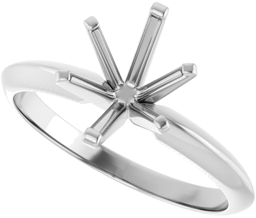 Sužadėtuvių Žiedas „Solitaire“ 950 Platinos Oval 9mm x 7mm (5)