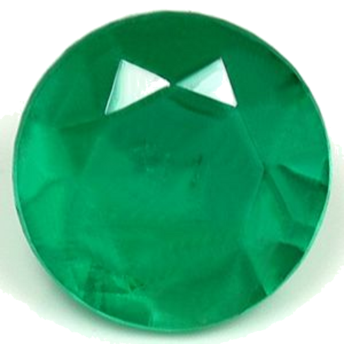 0.58 carat GREEN Round Smaragdas (1)