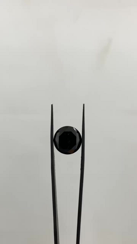 8.45 carat Fancy Black-VVS2 Excellent cut Natūralus Round Deimantas (1)