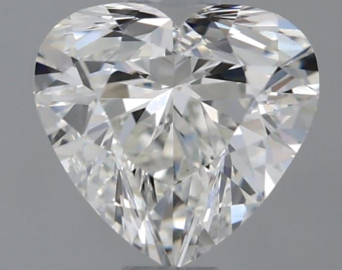 0.8 carat I-VVS2 Natūralus Heart Deimantas (1)