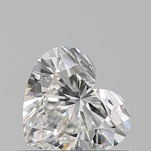 0.52 carat H-VVS1 Natūralus Heart Deimantas (1)
