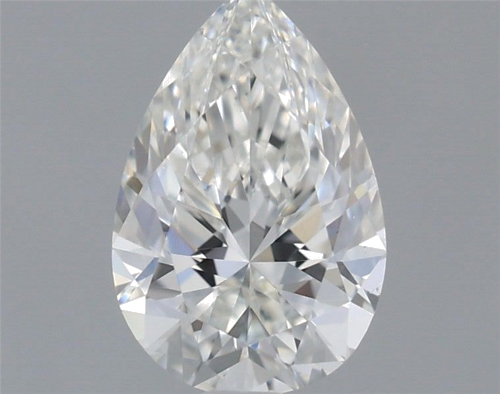 0.6 carat G-VS2 Natūralus Pear Deimantas (1)