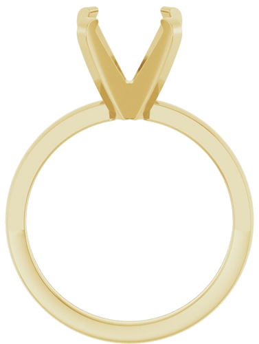 Sužadėtuvių Žiedas „Solitaire“ 585 Geltonojo Aukso Round 9.5mm (2)