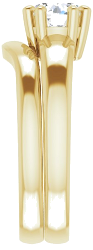 Sužadėtuvių Žiedas „Split-Prong Solitaire“ 14k yellow gold Round 6.5mm (9)