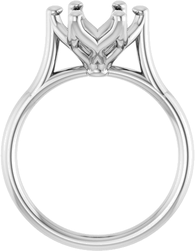 Sužadėtuvių Žiedas „Cathedral-Style Solitaire“ 14k white gold Round 8.8mm (2)