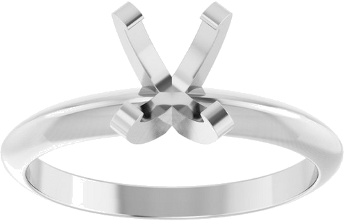 Sužadėtuvių Žiedas „Solitaire“ 585 Baltojo Aukso Oval 7mm x 5mm (3)