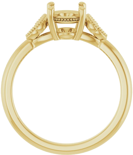 Sužadėtuvių Žiedas „Solitaire“ 585 Geltonojo Aukso Oval 8mm x 6mm (2)