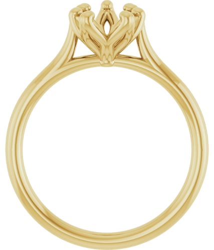 Sužadėtuvių Žiedas „Cathedral-Style Solitaire“ 14k yellow gold Pear 9mm x 6mm (2)