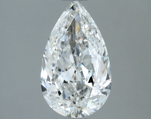1.23 carat H-SI2 Natūralus Pear Deimantas (1)