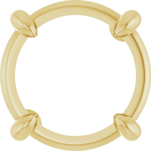 14K Yellow 8 mm Round Pendant Mounting (1)