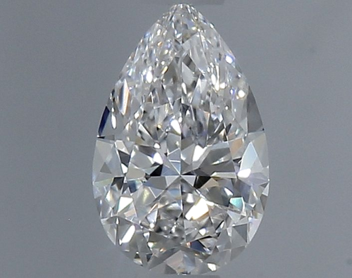 0.32 carat D-VVS2 Natūralus Pear Deimantas (1)