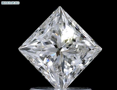 1.5 carat F-SI2 Natūralus Princess Deimantas (1)