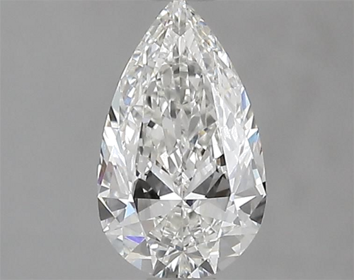0.6 carat G-VS2 Natūralus Pear Deimantas (1)
