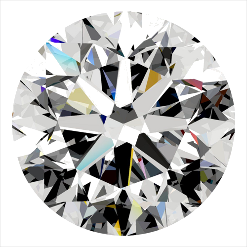 0.5 carat H-SI1 Very Good cut Natūralus Round Deimantas (1)