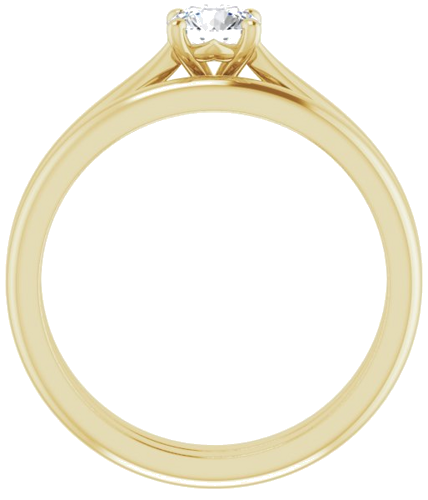 14K Yellow 4.8 mm Round Solitaire Engagement Ring Mounting (7)