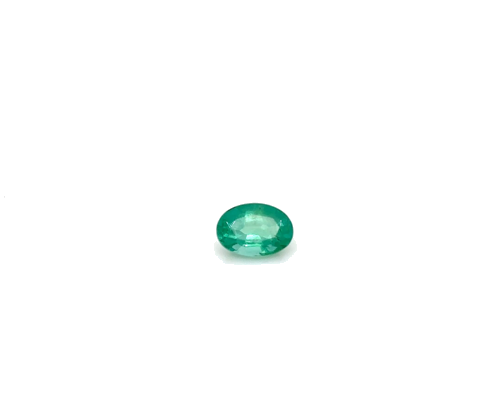 0.67 carat GREEN Oval Smaragdas (1)