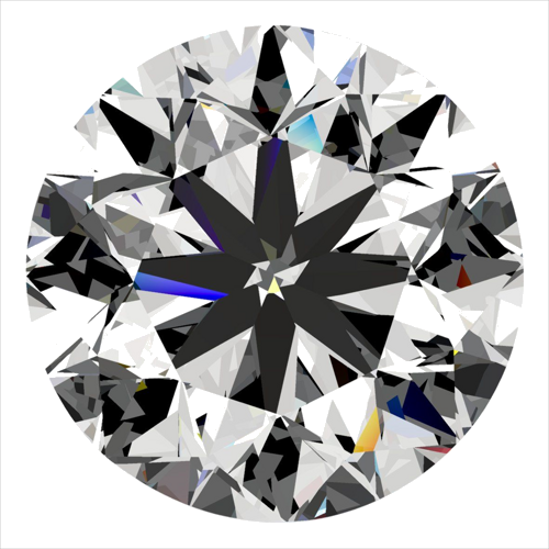 0.5 carat H-SI2 Very Good cut Natūralus Round Deimantas (1)