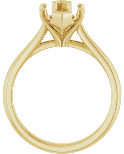Sužadėtuvių Žiedas 14k yellow gold Marquise 14mm x 7mm (2)