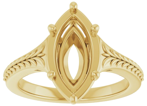 Sužadėtuvių Žiedas „Solitaire“ 14k yellow gold Marquise 13mm x 6.5mm (3)