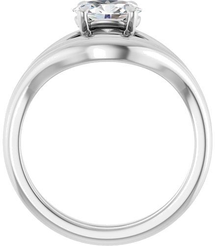 Sužadėtuvių Žiedas „Claw-Prong Solitaire“ 950 Platinos Oval 7mm x 5mm (7)