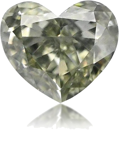 0.21 carat Fancy Grayish Yellowish Green-VS2 Natūralus Heart Deimantas (1)