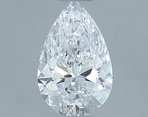 0.61 carat D-SI1 Natūralus Pear Deimantas (1)