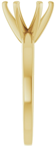 Sužadėtuvių Žiedas „Solitaire“ 14k yellow gold Round 8.2mm (4)