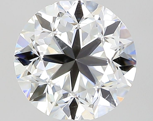 0.5 carat F-SI2 Fair cut Natūralus Round Deimantas (1)