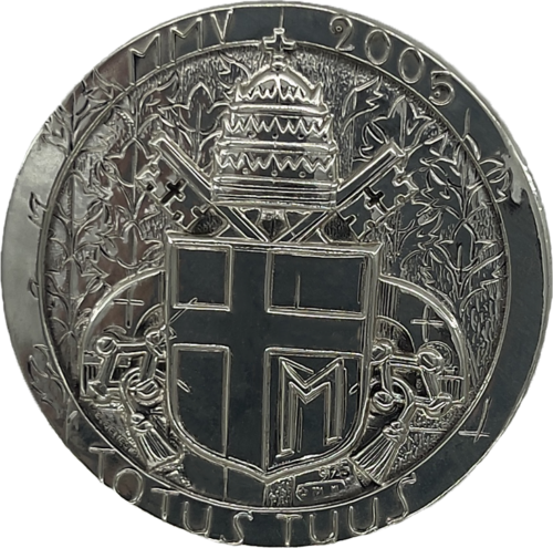 2005 Ватикана Йоан Павел II Монетен комплект със сребърен медал (3)