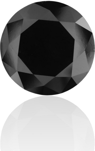 8.22 carat Fancy Black-VVS2 Excellent cut Natūralus Round Deimantas (1)