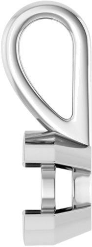 Pakabukas „Half-Bezel Solitaire“ 950 Platinos Round 5.2mm (3)