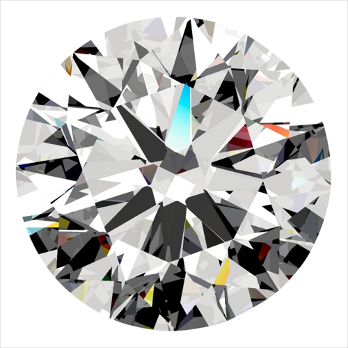 0.5 carat E-SI1 Very Good cut Natūralus Round Deimantas (1)