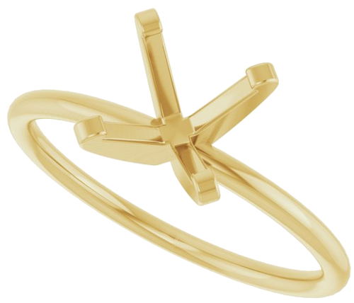 Sužadėtuvių Žiedas „Solitaire“ 14k yellow gold Round 7.6mm (5)